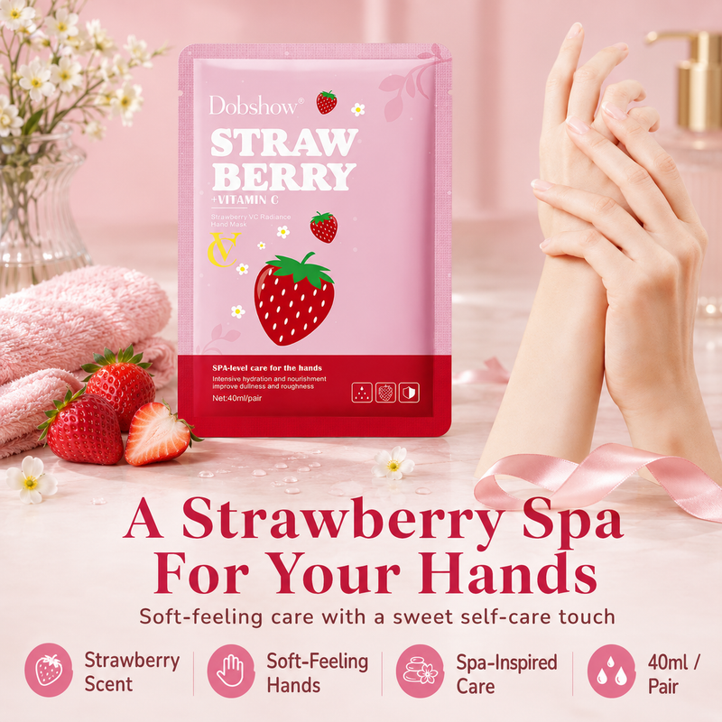 Dobshow® Strawberry Vitamin C Radiance Hand Mask
