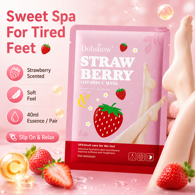 Dobshow® Strawberry + Vitamin C Foot Mask