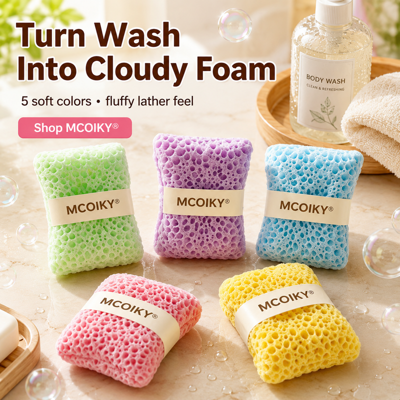 MCOIKY® Body Wash Foaming Sponge Set